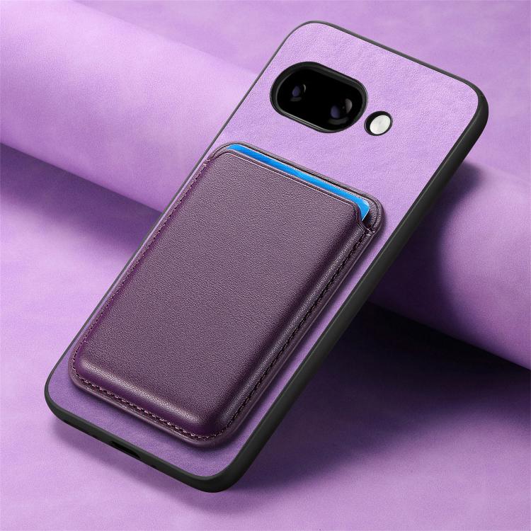 For Google Pixel 9a Retro Magsafe Card Bag PU Back Cover Phone Case