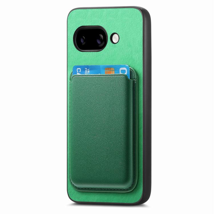 For Google Pixel 9a Retro Magsafe Card Bag PU Back Cover Phone Case