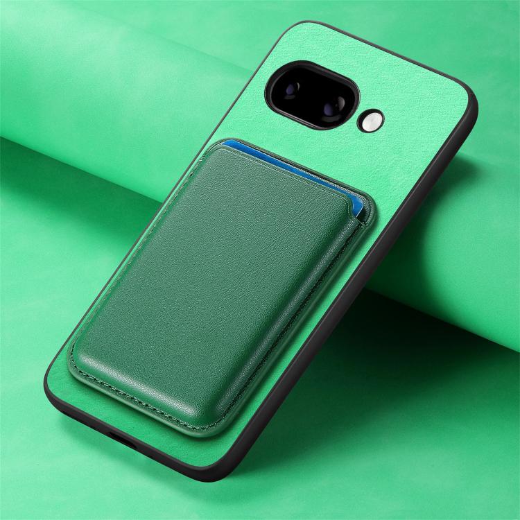 For Google Pixel 9a Retro Magsafe Card Bag PU Back Cover Phone Case