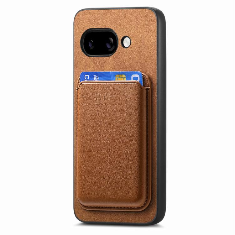 For Google Pixel 9a Retro Magsafe Card Bag PU Back Cover Phone Case
