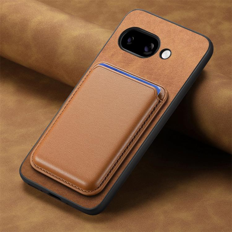 For Google Pixel 9a Retro Magsafe Card Bag PU Back Cover Phone Case