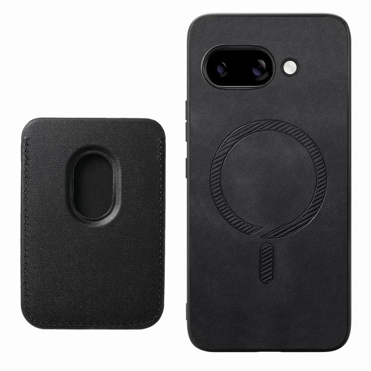 For Google Pixel 9a Retro Magsafe Card Bag PU Back Cover Phone Case