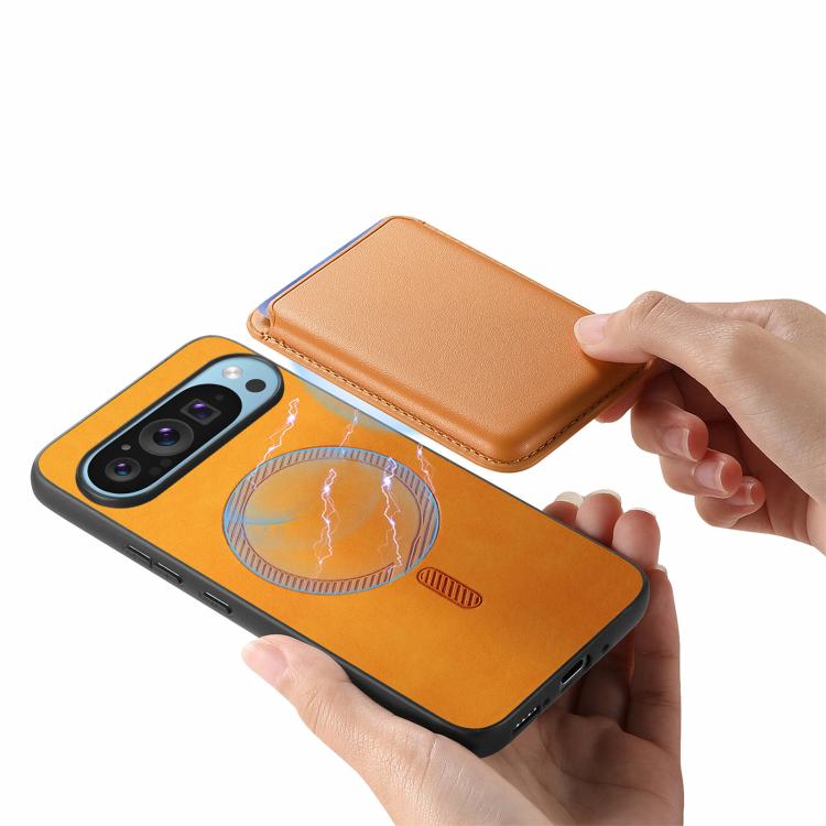 For Google Pixel 10 / 10 Pro Retro Magsafe Card Bag PU Back Cover Phone Case
