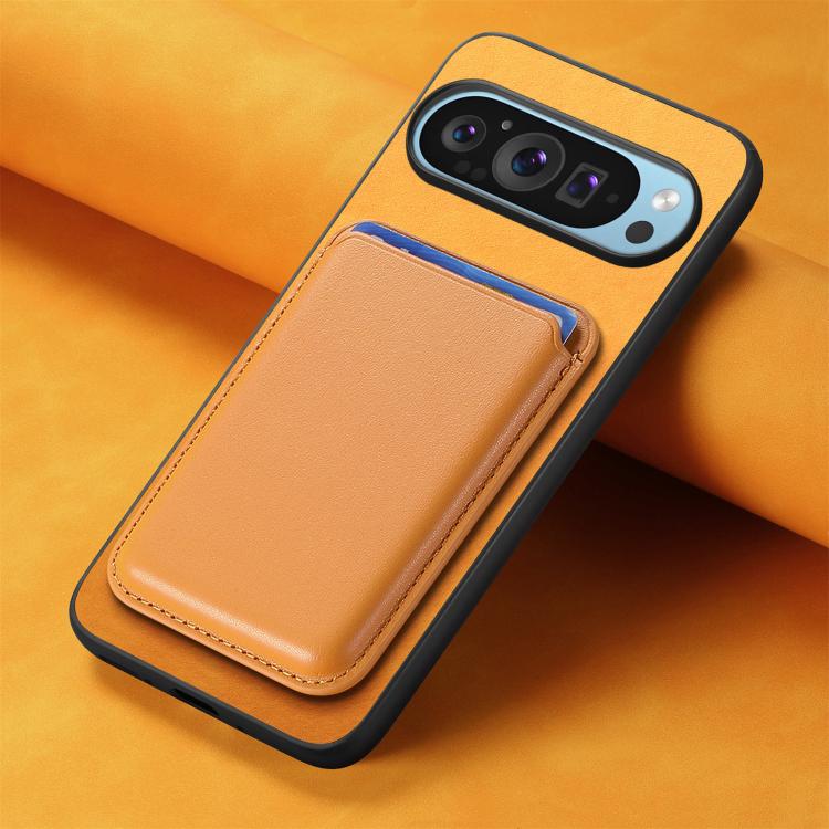 For Google Pixel 10 / 10 Pro Retro Magsafe Card Bag PU Back Cover Phone Case