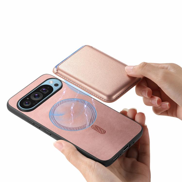 For Google Pixel 10 / 10 Pro Retro Magsafe Card Bag PU Back Cover Phone Case