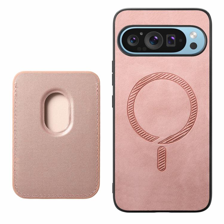 For Google Pixel 10 / 10 Pro Retro Magsafe Card Bag PU Back Cover Phone Case