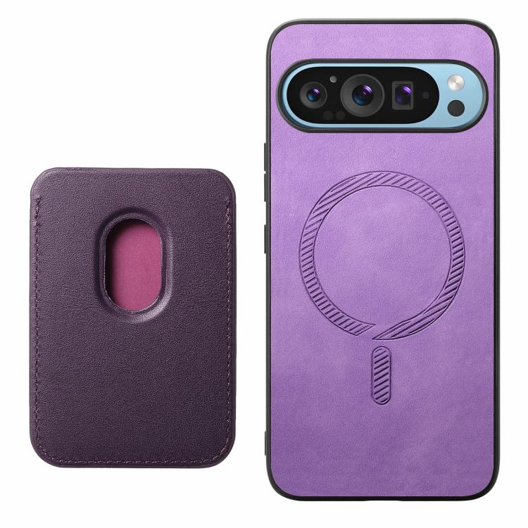 For Google Pixel 10 / 10 Pro Retro Magsafe Card Bag PU Back Cover Phone Case