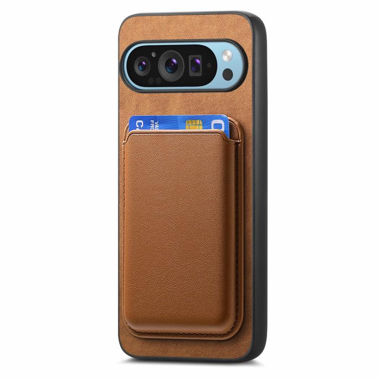 For Google Pixel 10 / 10 Pro Retro Magsafe Card Bag PU Back Cover Phone Case