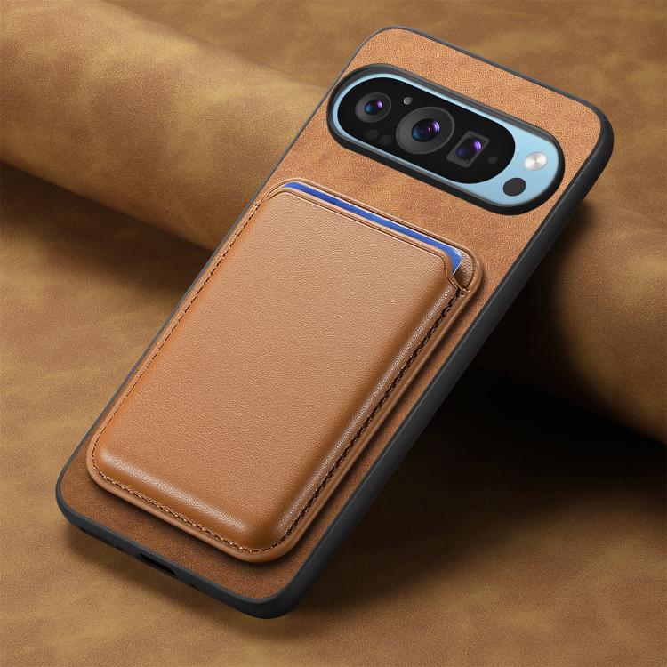 For Google Pixel 10 / 10 Pro Retro Magsafe Card Bag PU Back Cover Phone Case