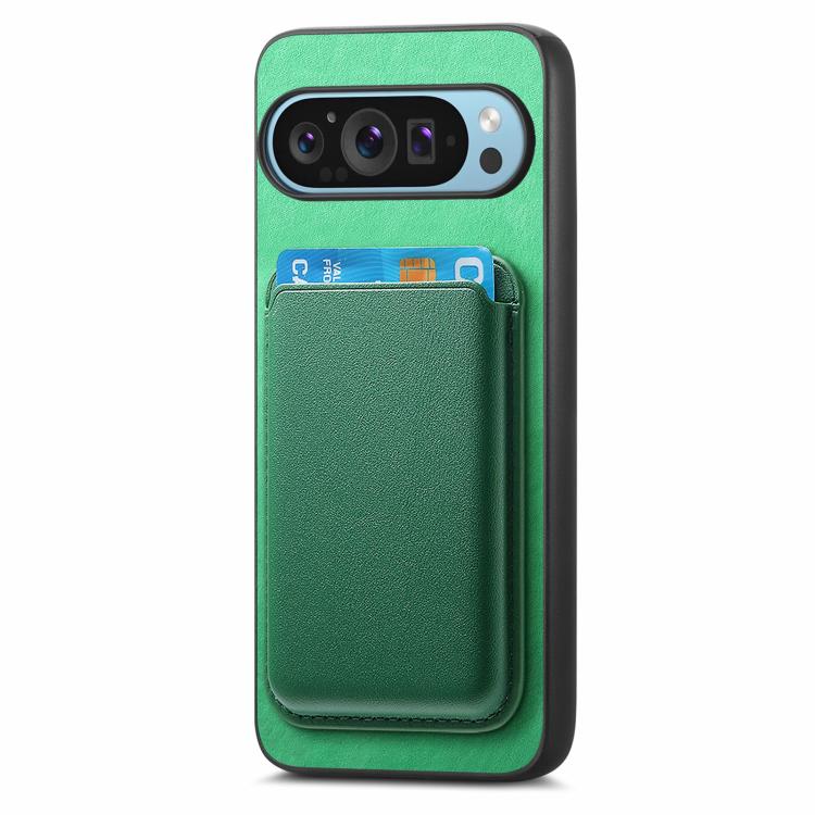 For Google Pixel 10 Pro XL Retro Magsafe Card Bag PU Back Cover Phone Case