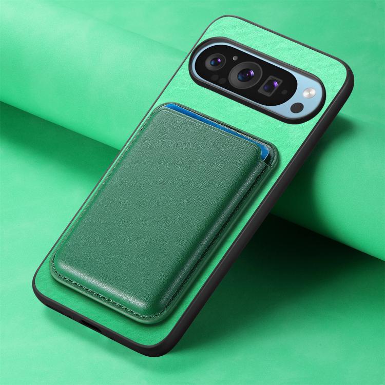 For Google Pixel 10 Pro XL Retro Magsafe Card Bag PU Back Cover Phone Case
