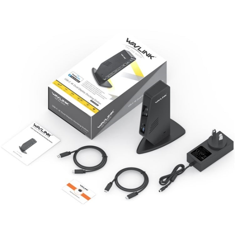 WAVLINK WL-UG69DK5 Laptop Dual 5K / 4K 60Hz Monitor Adapter USB 3.0 Docking Station, Plug:AU Plug