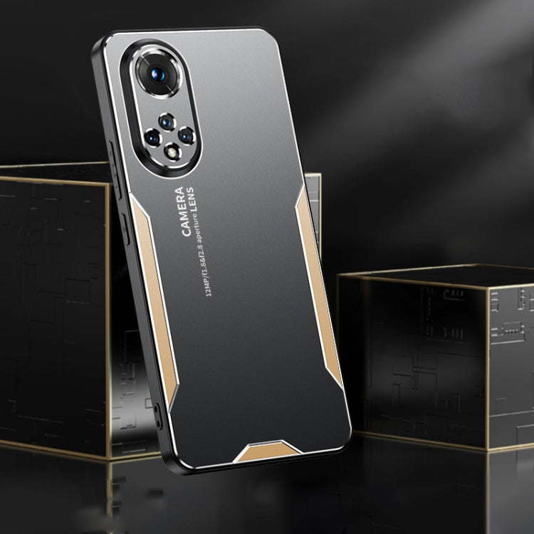 For Honor 50 Pro Blade Series TPU Hybrid Metal Phone Case