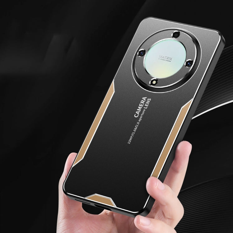 For Honor X9a Blade Series TPU Hybrid Metal Phone Case