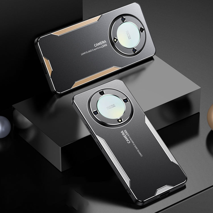 For Honor X9a Blade Series TPU Hybrid Metal Phone Case