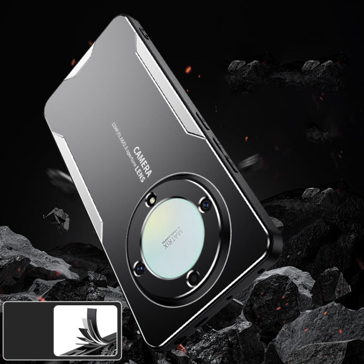 For Honor X9a Blade Series TPU Hybrid Metal Phone Case