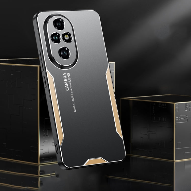 For Honor 200 Pro Blade Series TPU Hybrid Metal Phone Case