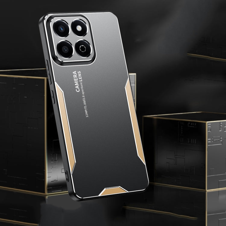 For Honor Play 60 Plus Blade Series TPU Hybrid Metal Phone Case