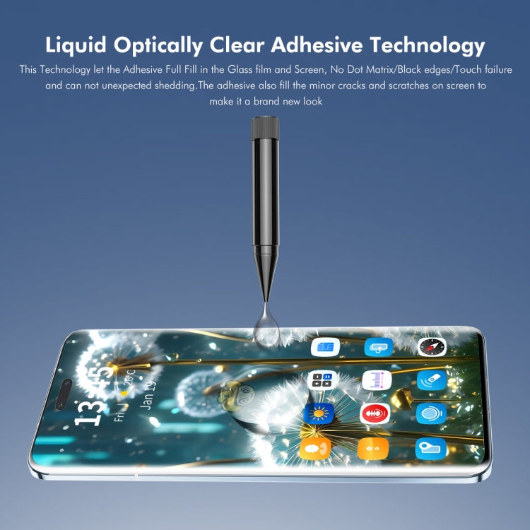 For Honor 100 Pro 2pcs ENKAY Hat-Prince UV Full Glue Tempered Glass Film