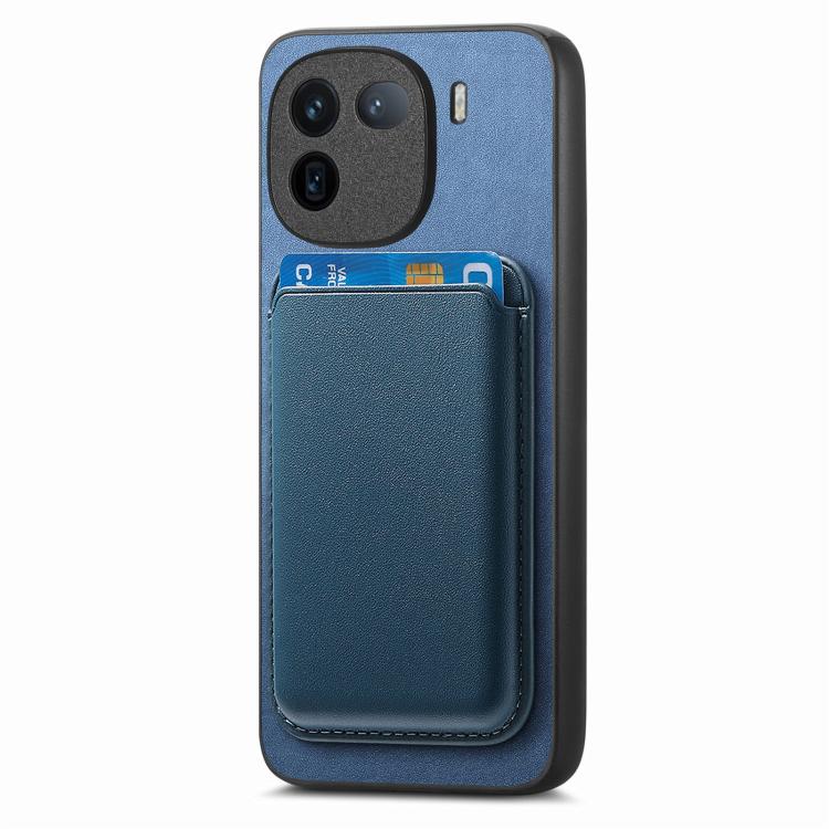 For vivo Y300+ Retro Magsafe Card Bag PU Back Cover Phone Case