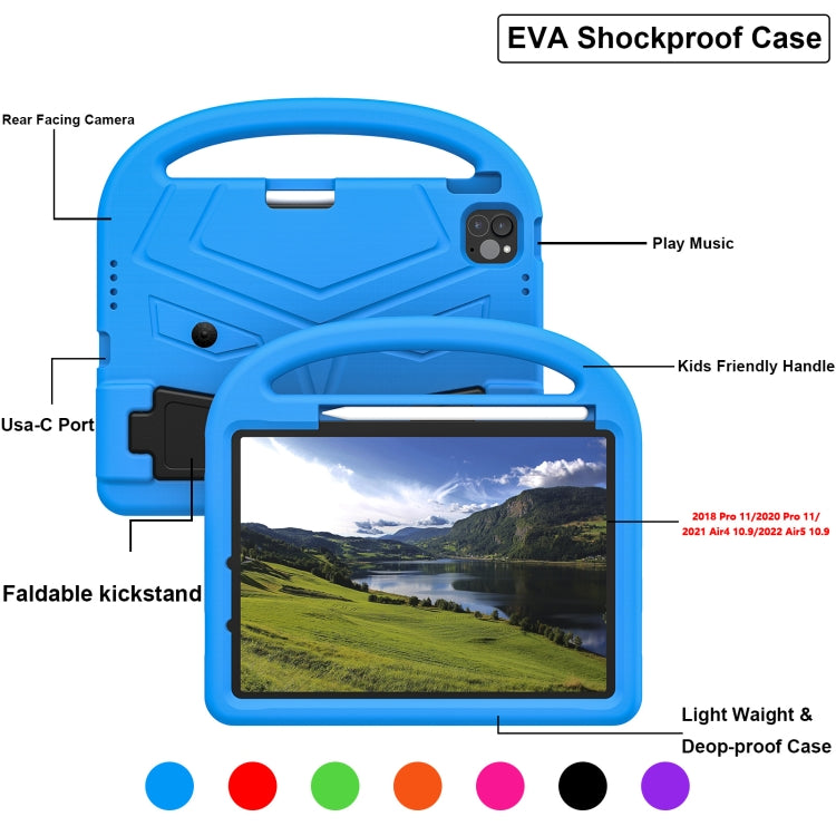 For iPad Pro 11 2025 / 2024 Sparrow Style Shockproof Kickstand EVA Tablet Case