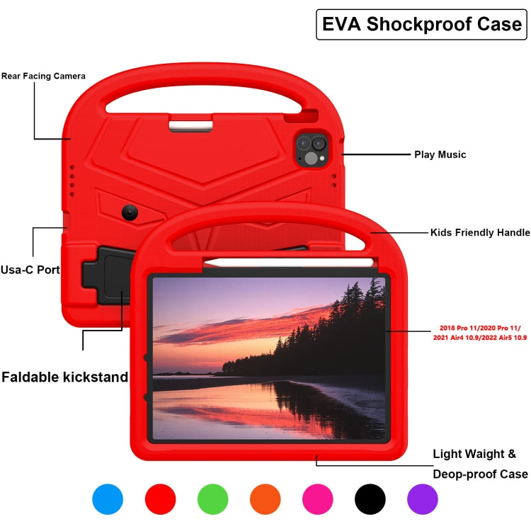 For iPad Pro 11 2025 / 2024 Sparrow Style Shockproof Kickstand EVA Tablet Case