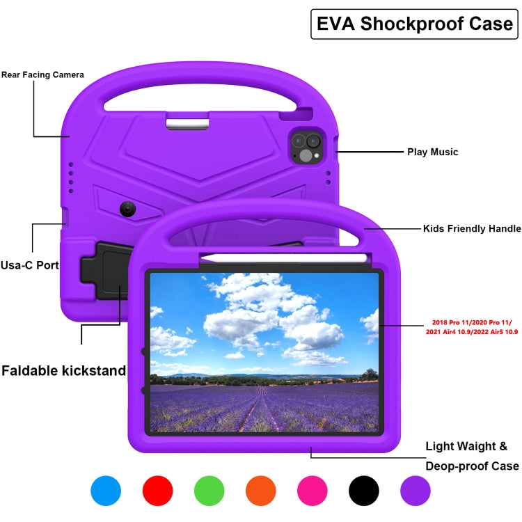 For iPad Pro 11 2025 / 2024 Sparrow Style Shockproof Kickstand EVA Tablet Case