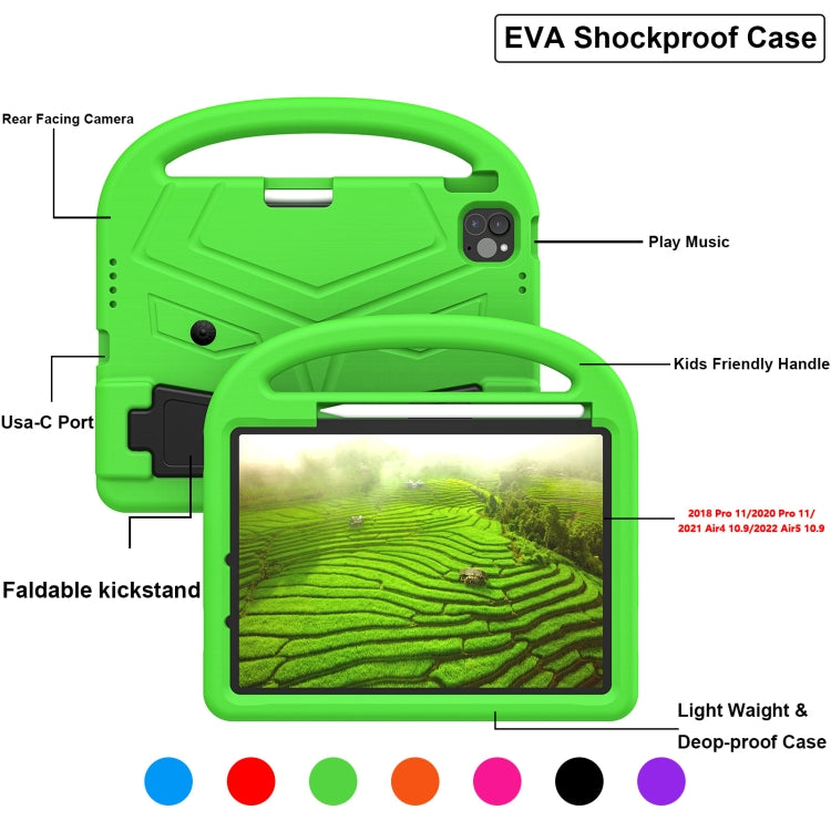 For iPad Pro 11 2025 / 2024 Sparrow Style Shockproof Kickstand EVA Tablet Case