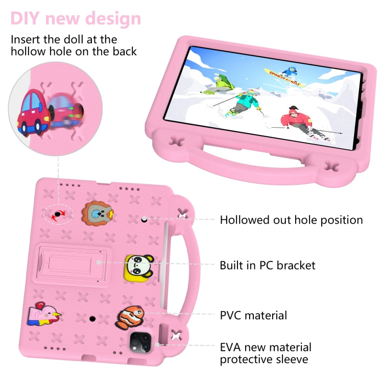 For  iPad Pro 11 2025 / 2024 Handle Kickstand Children EVA Shockproof Tablet Case