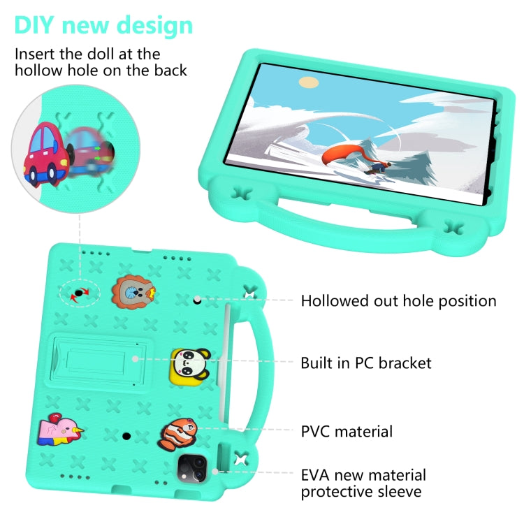 For  iPad Pro 11 2025 / 2024 Handle Kickstand Children EVA Shockproof Tablet Case
