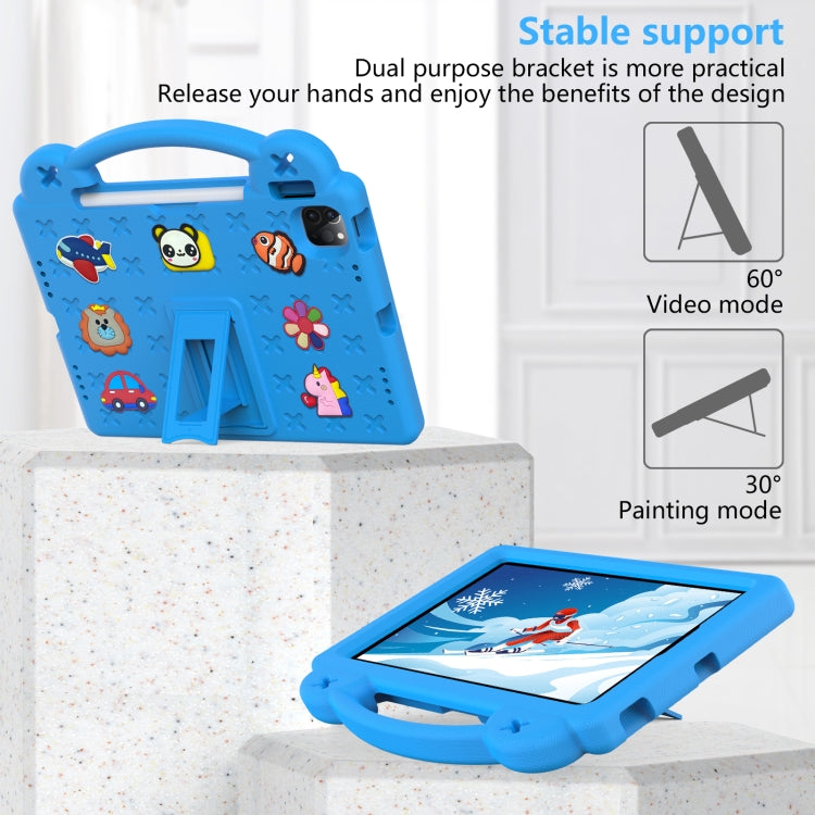 For  iPad Pro 11 2025 / 2024 Handle Kickstand Children EVA Shockproof Tablet Case