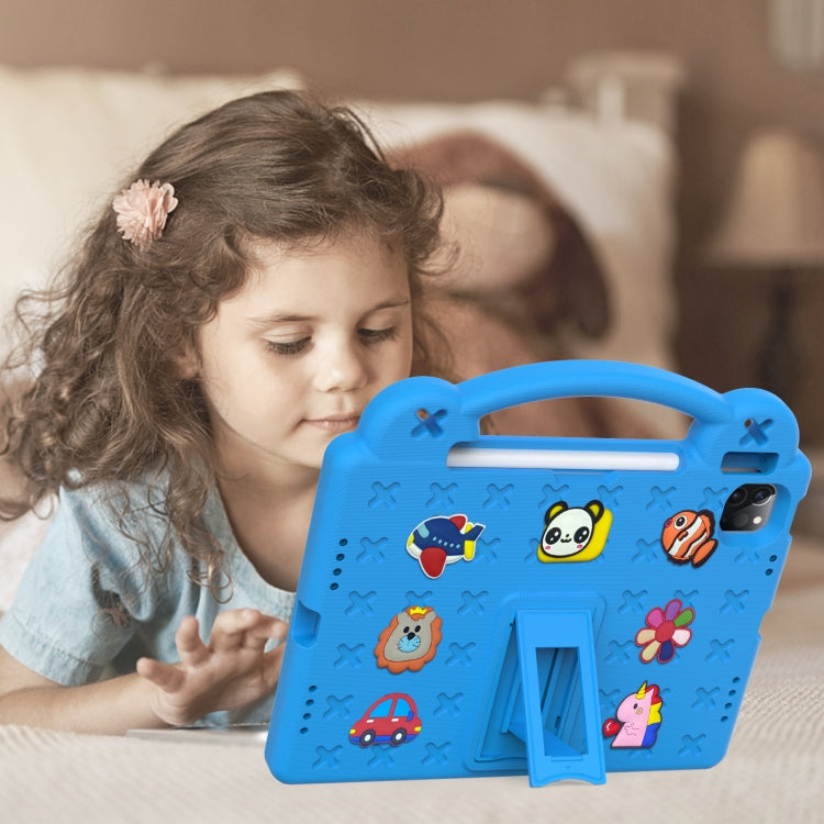 For  iPad Pro 11 2025 / 2024 Handle Kickstand Children EVA Shockproof Tablet Case