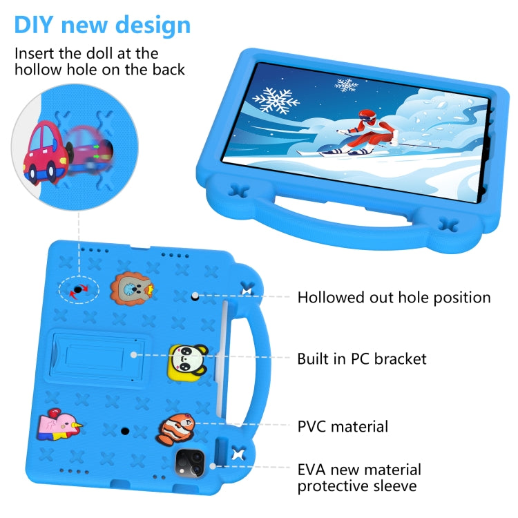 For  iPad Pro 11 2025 / 2024 Handle Kickstand Children EVA Shockproof Tablet Case