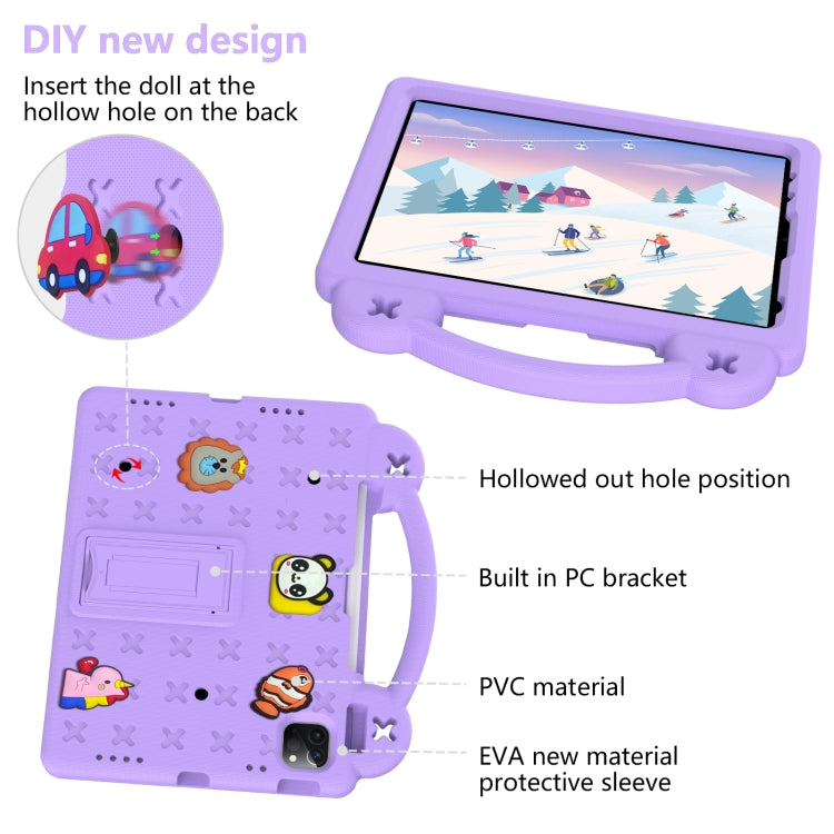 For  iPad Pro 11 2025 / 2024 Handle Kickstand Children EVA Shockproof Tablet Case