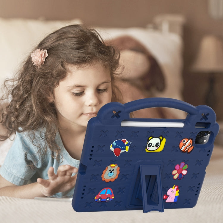 For  iPad Pro 11 2025 / 2024 Handle Kickstand Children EVA Shockproof Tablet Case