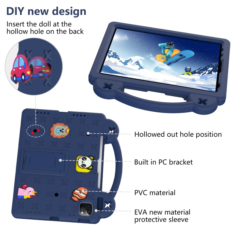 For  iPad Pro 11 2025 / 2024 Handle Kickstand Children EVA Shockproof Tablet Case
