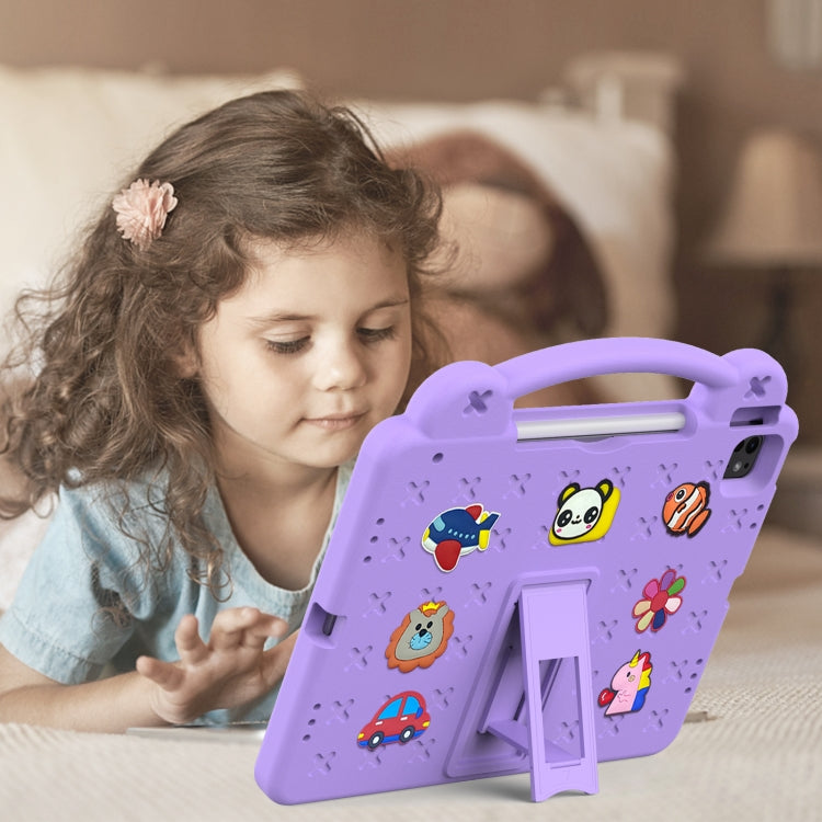 For iPad Air 13 2026 / 2025 / 2024 Handle Kickstand Children EVA Shockproof Tablet Case
