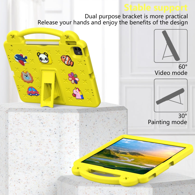 For iPad Air 13 2026 / 2025 / 2024 Handle Kickstand Children EVA Shockproof Tablet Case