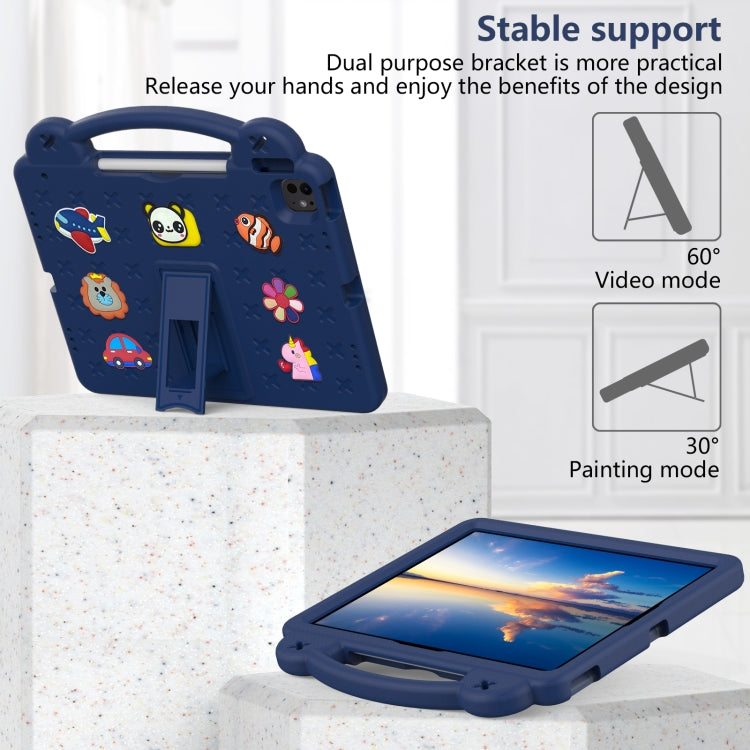 For iPad Air 13 2026 / 2025 / 2024 Handle Kickstand Children EVA Shockproof Tablet Case