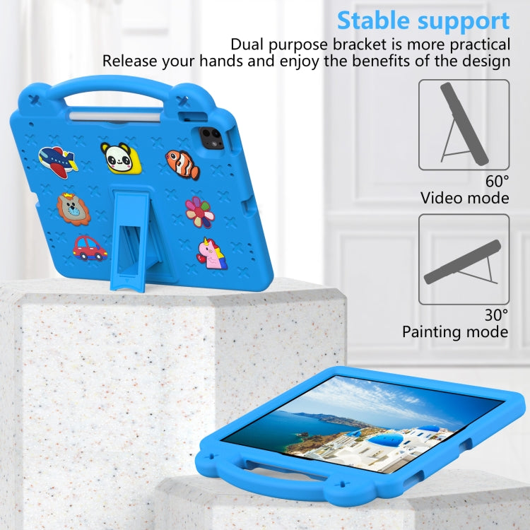 For iPad Pro 13 2025 / 2024 Handle Kickstand Children EVA Shockproof Tablet Case