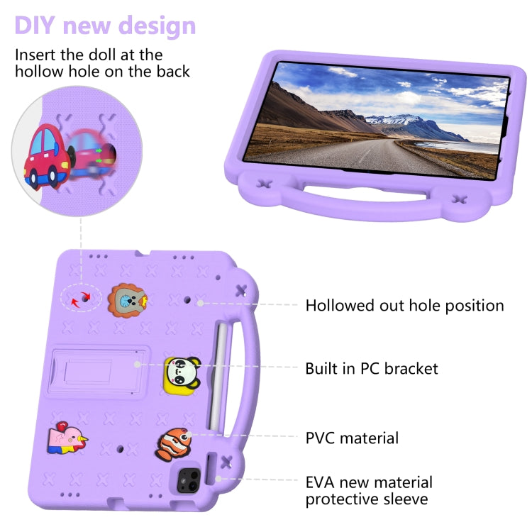 For iPad Pro 13 2025 / 2024 Handle Kickstand Children EVA Shockproof Tablet Case