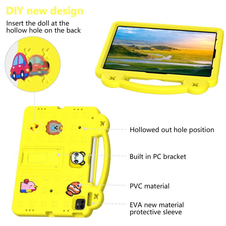For iPad Pro 13 2025 / 2024 Handle Kickstand Children EVA Shockproof Tablet Case