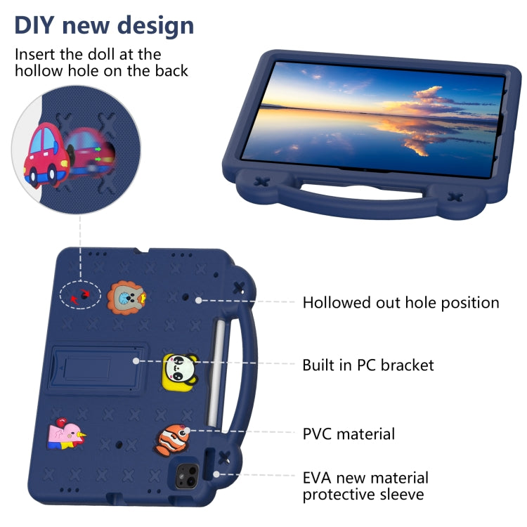 For iPad Pro 13 2025 / 2024 Handle Kickstand Children EVA Shockproof Tablet Case