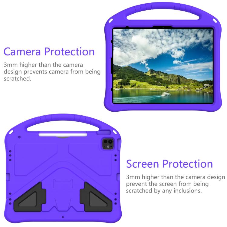 For iPad Pro 12.9 2022 / 2021 EVA Shockproof Tablet Case with Holder