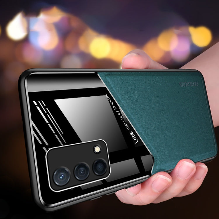 For OPPO K9 All-inclusive Leather Organic Glass Phone Case