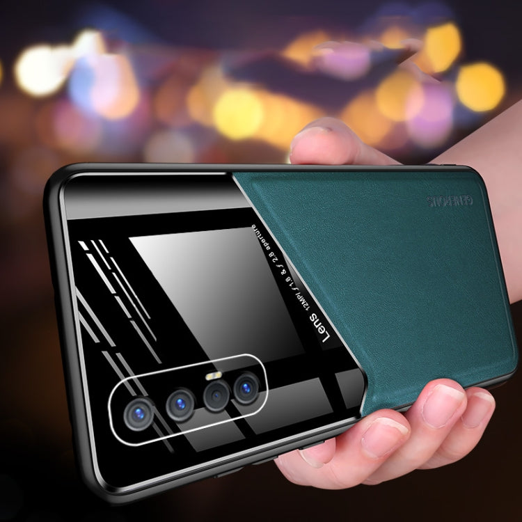 For OPPO Reno3 Pro All-inclusive Leather Organic Glass Phone Case