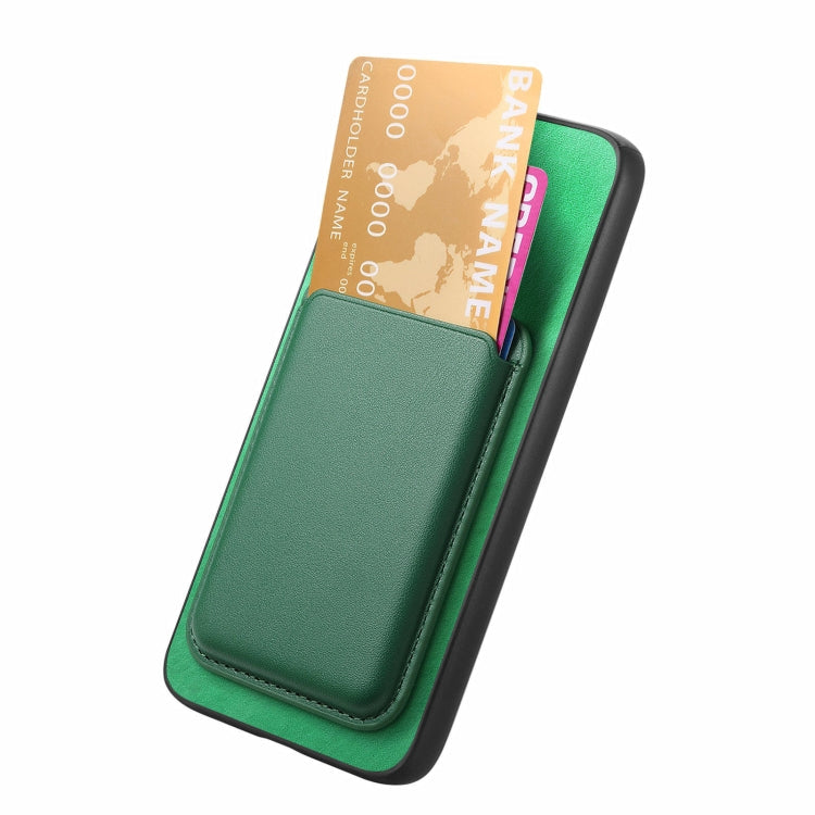 For OPPO A2 Pro Retro Magsafe Card Bag PU Back Cover Phone Case