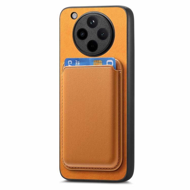 For OPPO Find X8 Retro Magsafe Card Bag PU Back Cover Phone Case