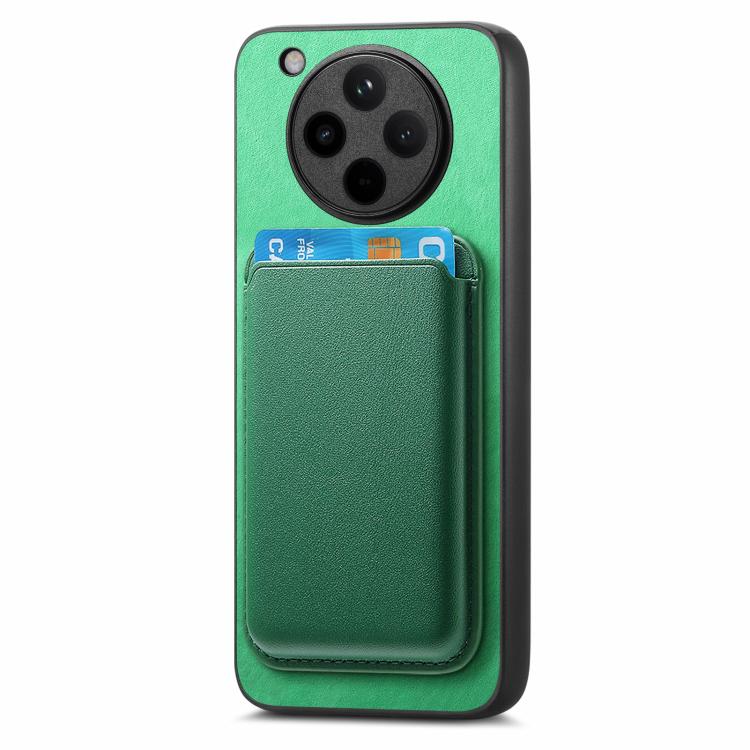 For OPPO Find X8 Retro Magsafe Card Bag PU Back Cover Phone Case