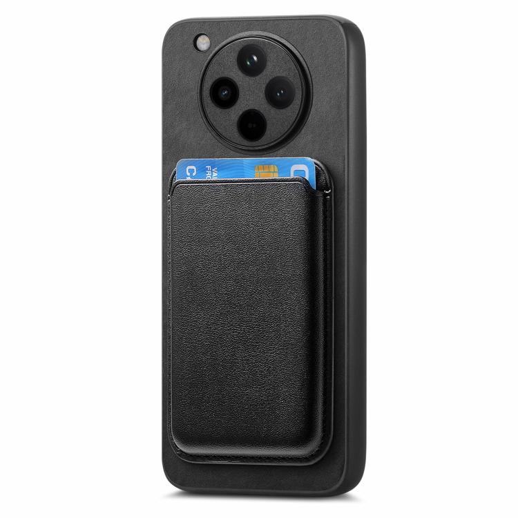 For OPPO Find X8 Retro Magsafe Card Bag PU Back Cover Phone Case